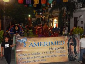 Amerimed hospital in a parade in Puerto Vallarta, Mexico – Best Places In The World To Retire – International Living